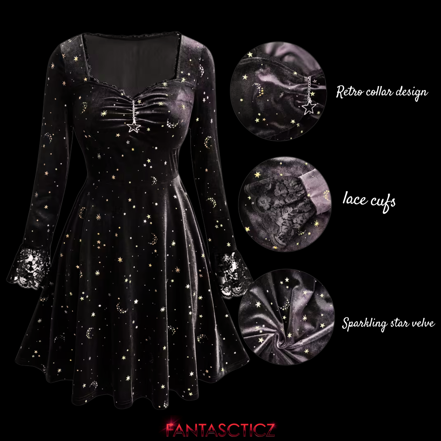 Celestial Velvet Dress