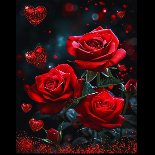 5D Loving Roses Diamond Painting