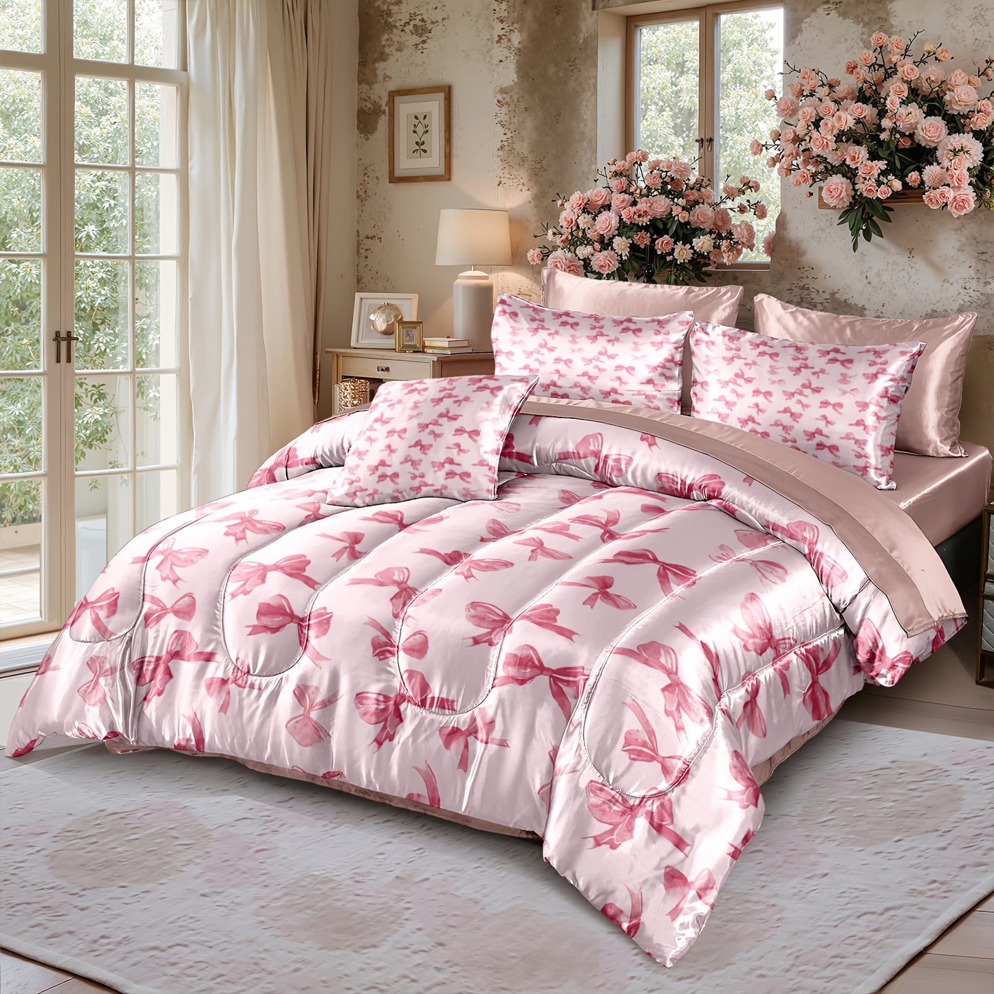 Fantascticz Luxury Satin Bedding Set | 8 Piece Collection