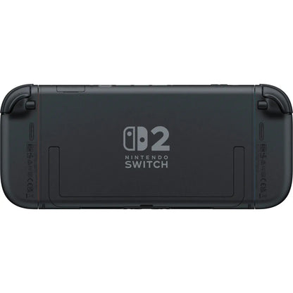 Black Nintendo Switch console on a white background