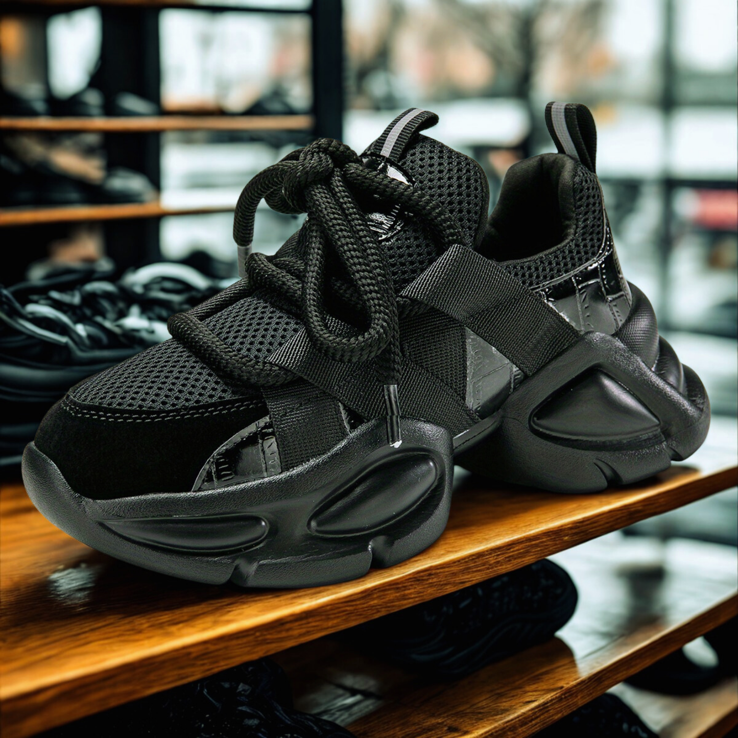 Men's Breathable Mesh Chunky Sneakers