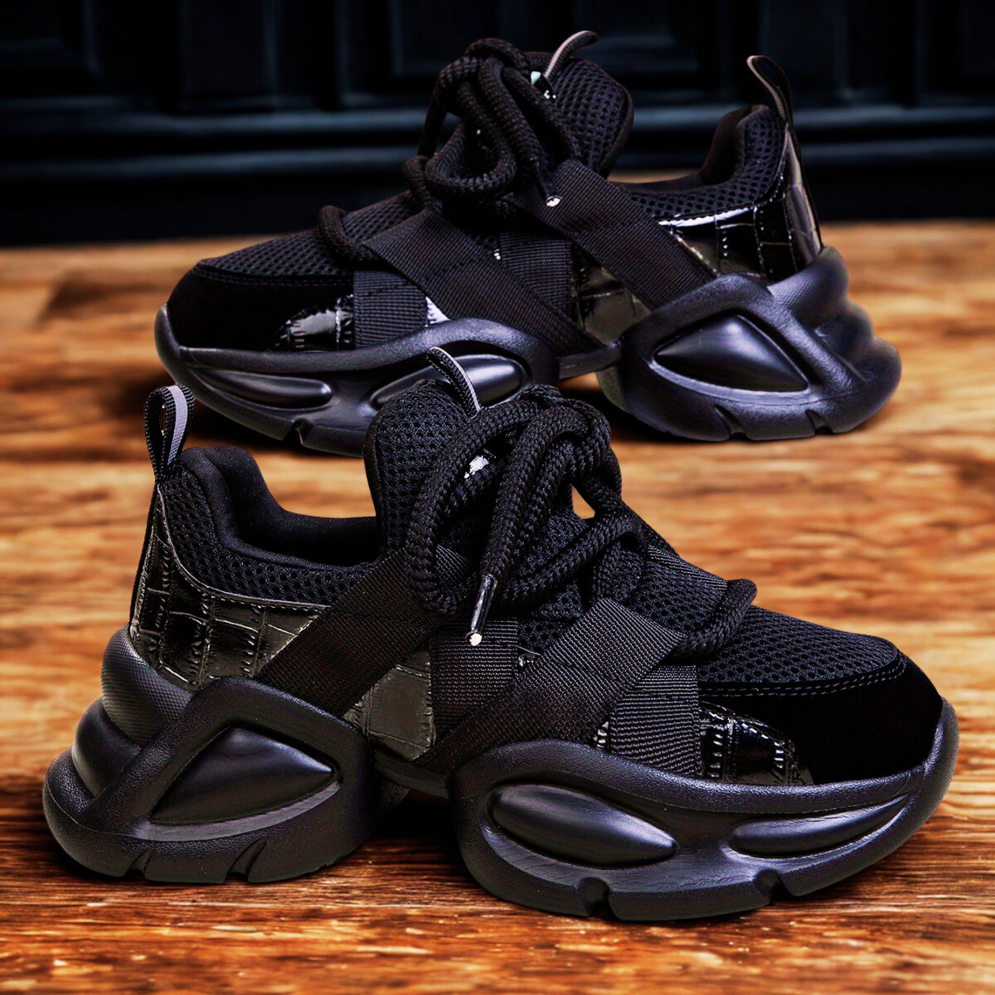 Men's Breathable Mesh Chunky Sneakers