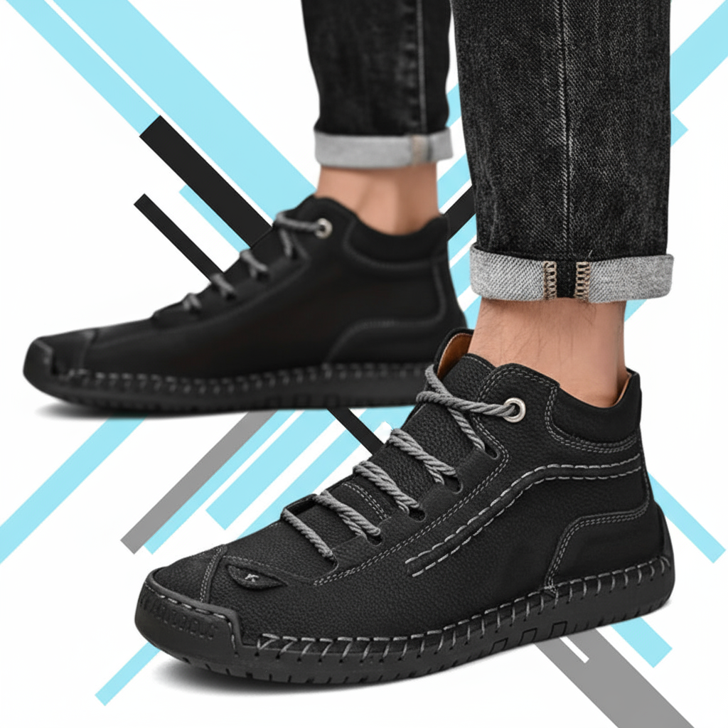 Fantascticz Ascent: Unisex Casual Leather Sneaker Style Walking Shoes