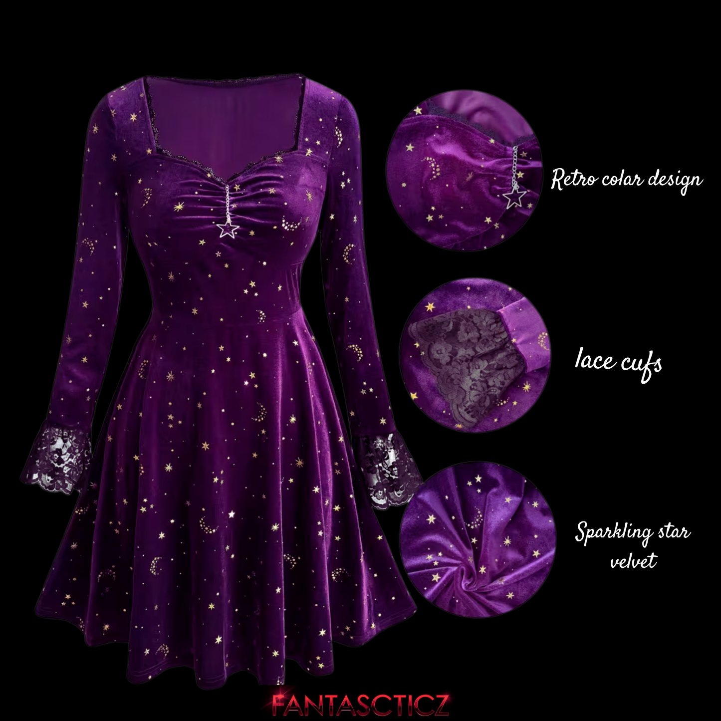 Celestial Velvet Dress