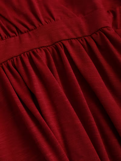 Close-up of a red fabric texture