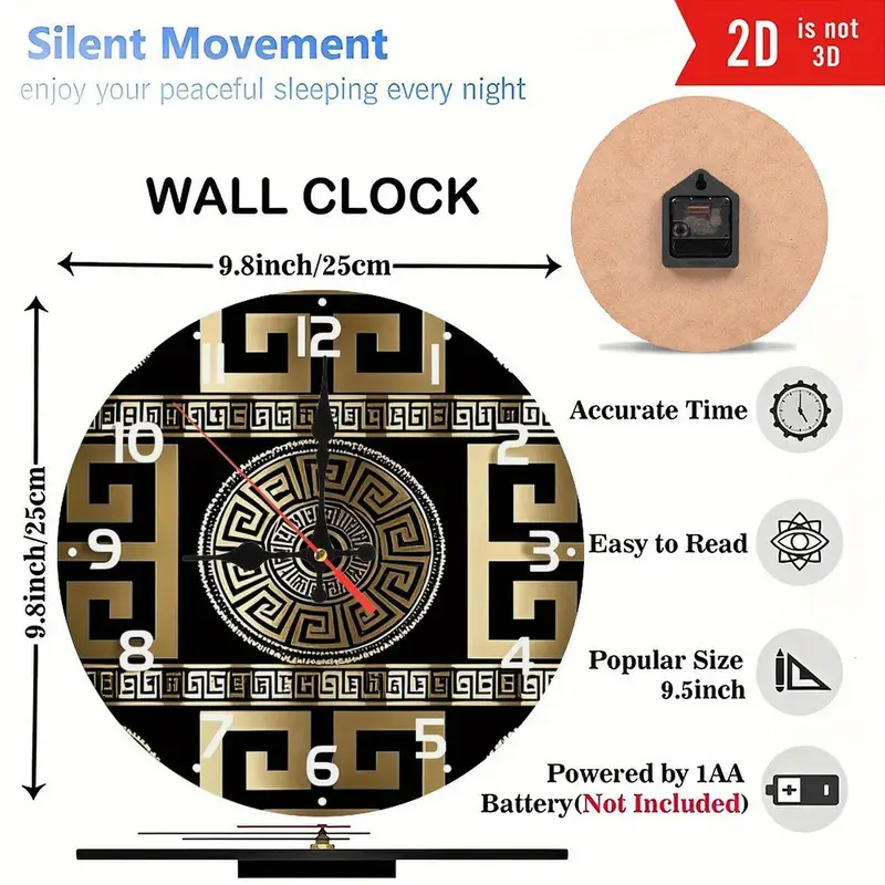 Luxury Wall Clock - Silent Clock