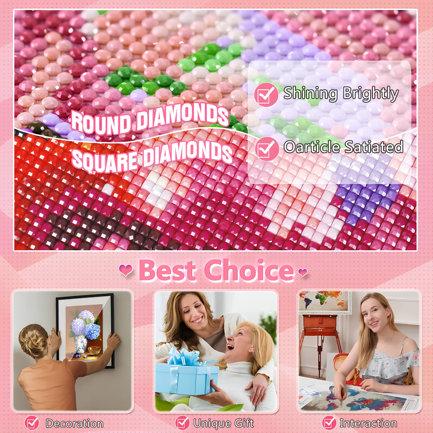 Glistening Rose Diamond Painting