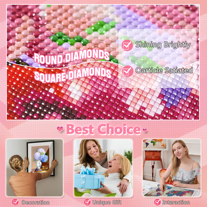 Glistening Rose Diamond Painting