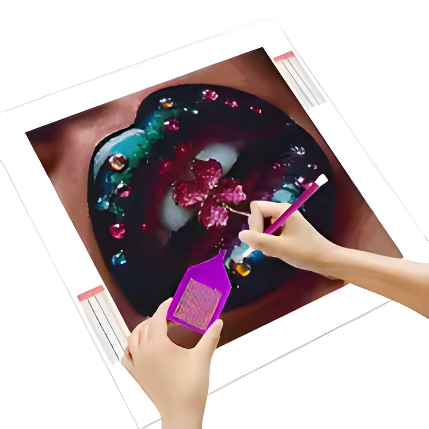 Kiss of Diamonds: Glamorous Lip & Eye Diamond Art Kits