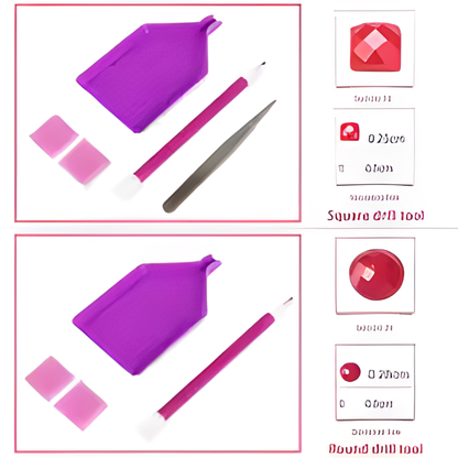 Kiss of Diamonds: Glamorous Lip & Eye Diamond Art Kits