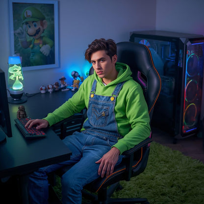 Mario & Luigi Bros. Hoodie - The Jumping Plumbers 3D Pullover|Fantascticz