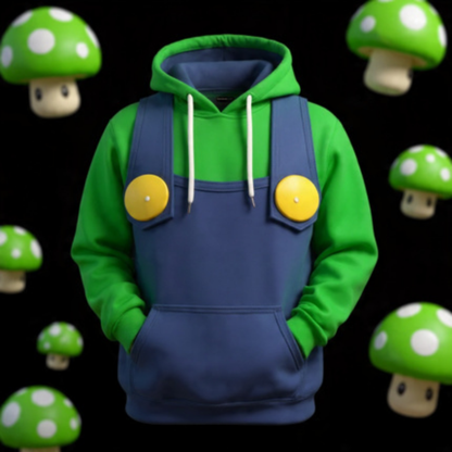 Mario & Luigi Bros. Hoodie - The Jumping Plumbers 3D Pullover|Fantascticz