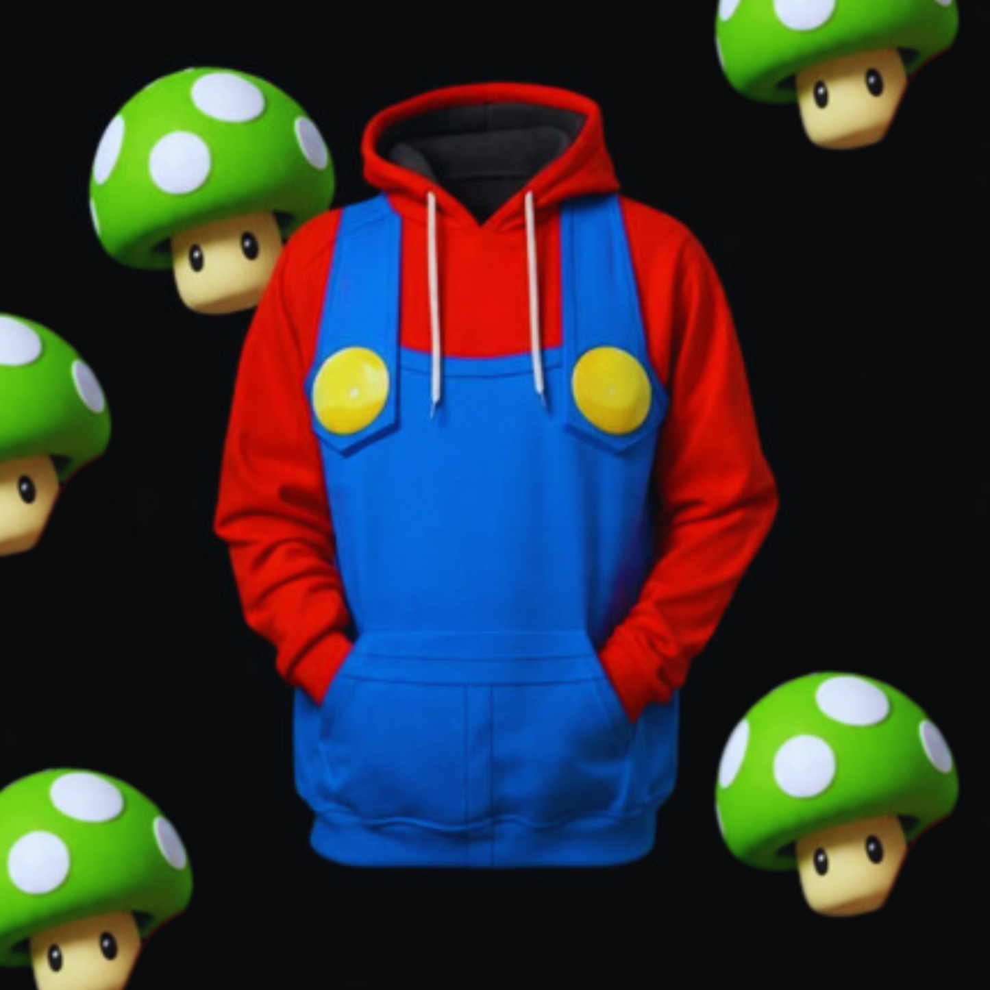 Mario & Luigi Bros. Hoodie - The Jumping Plumbers 3D Pullover