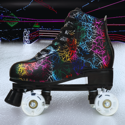 Milky Way Unisex Adult Black Lightning Roller Skates