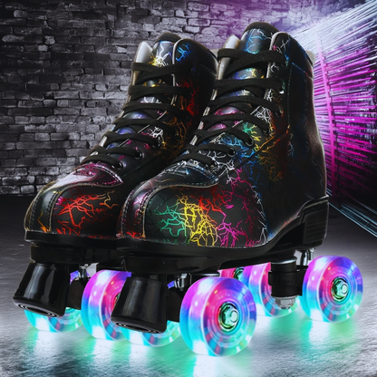 Milky Way Unisex Adult Black Lightning Roller Skates