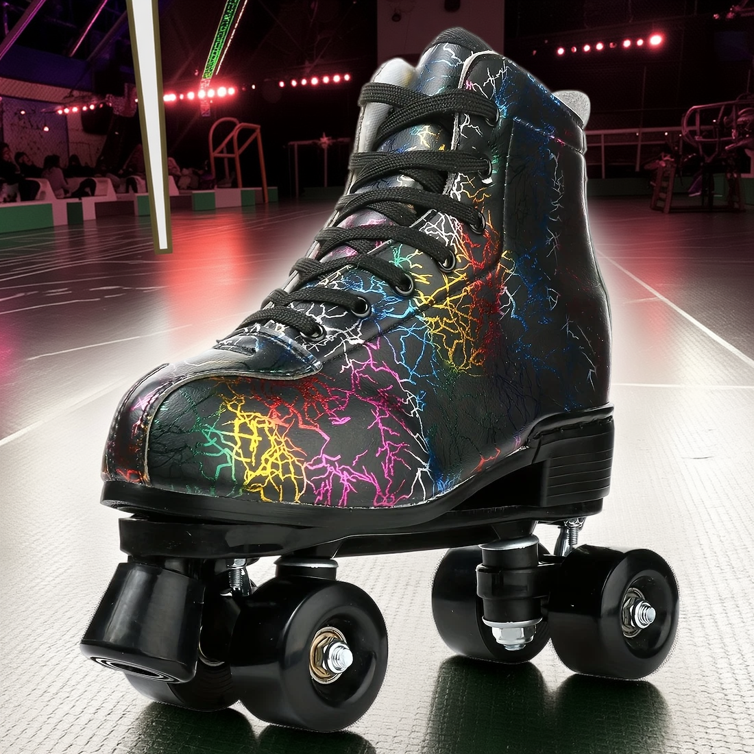 Milky Way Unisex Adult Black Lightning Roller Skates