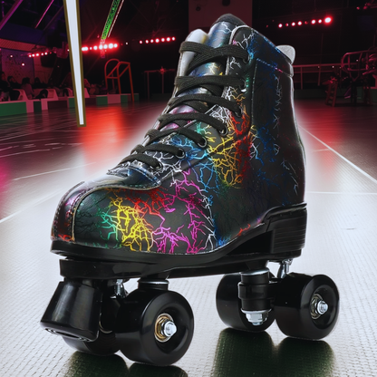 Milky Way Unisex Adult Black Lightning Roller Skates