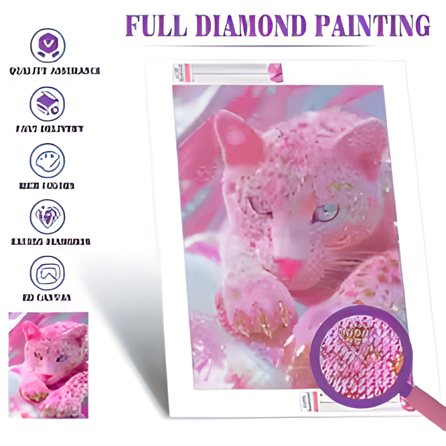 Prismatic Pink Panther Diamond Painting