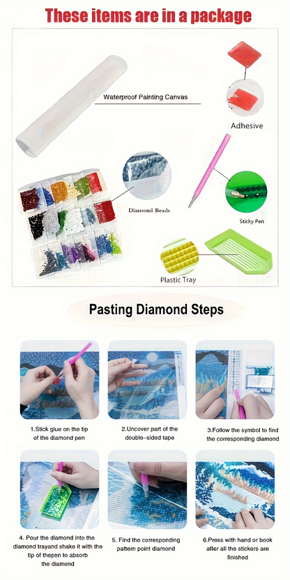 Step-by-step guide to pasting diamond with images and text