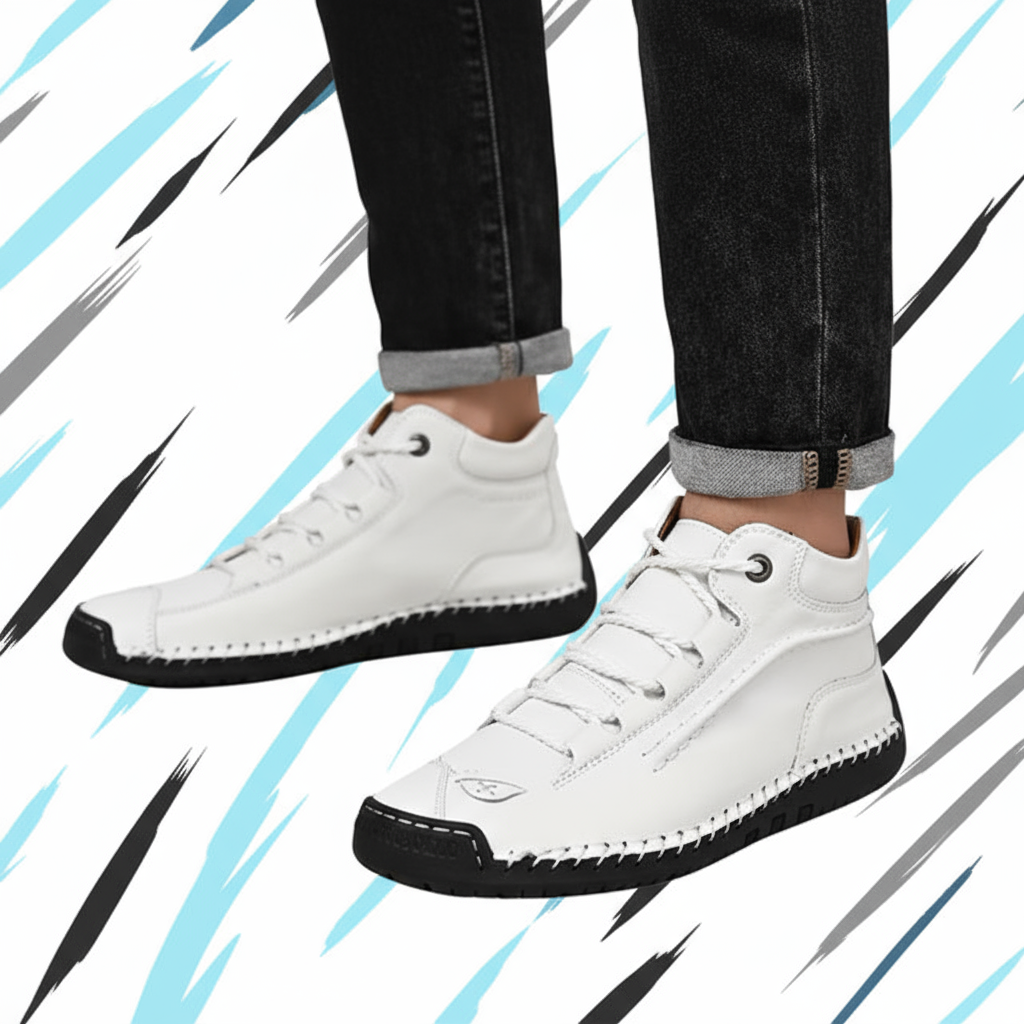 Fantascticz Ascent: Unisex Casual Leather Sneaker Style Walking Shoes