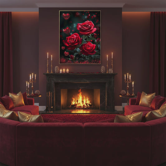 5D Loving Roses Diamond Painting